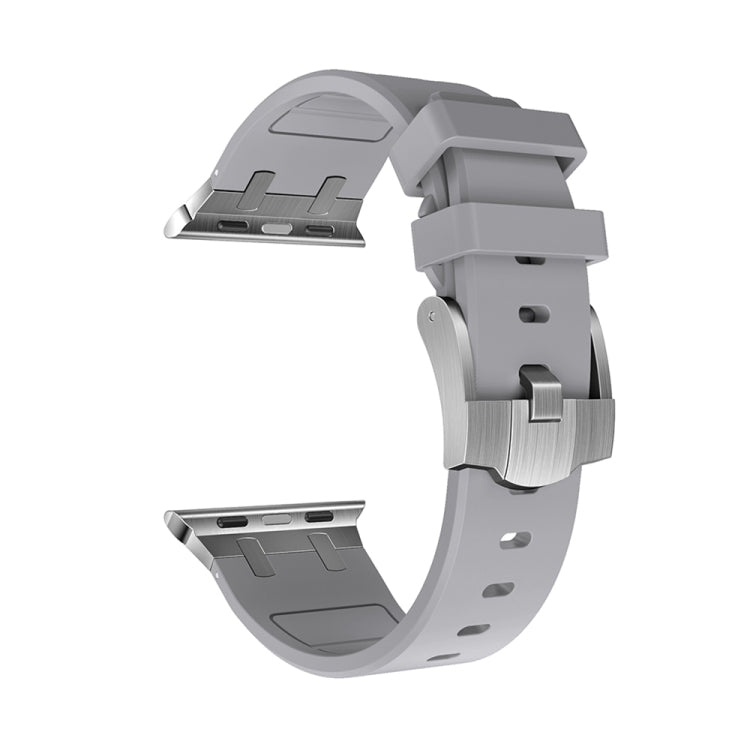 AP Silicone Watch Band For Apple Watch 38mm(Silver Grey) - Watch Bands by PMC TechLife | Online Shopping South Africa | PMC TechLife