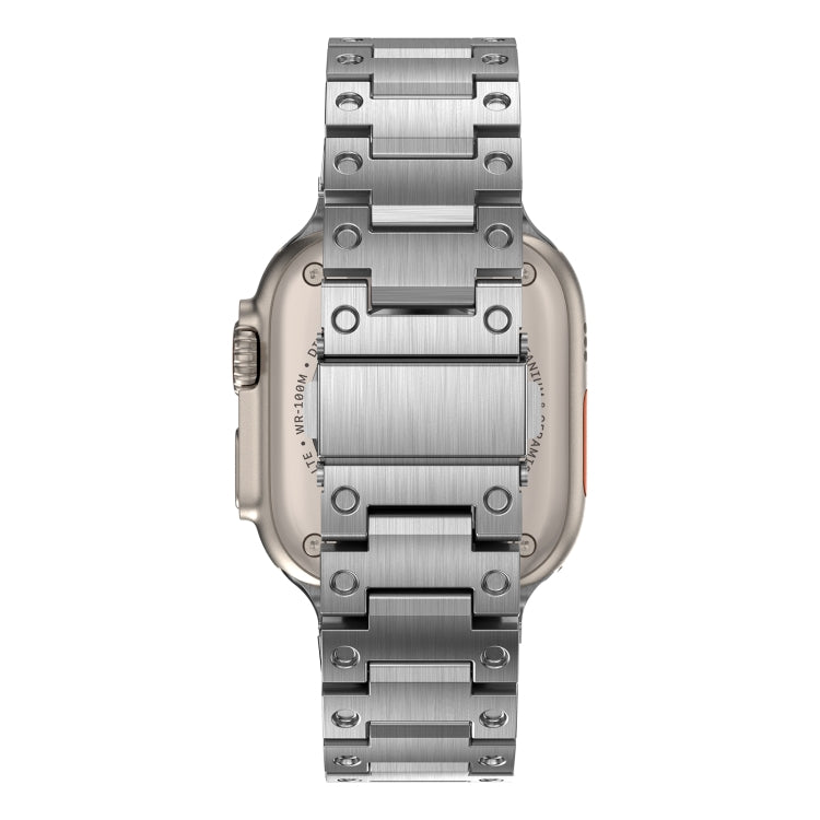 Double Rows Metal Watch Band For Apple Watch 6 40mm(Silver) - Watch Bands by PMC TechLife | Online Shopping South Africa | PMC TechLife
