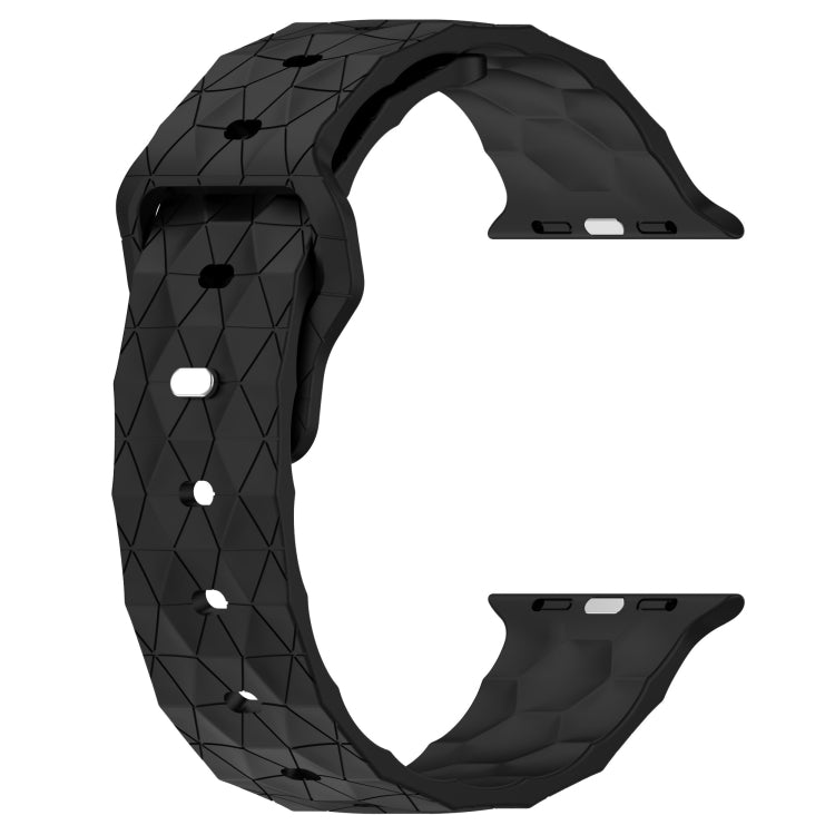 Football Texture Silicone Watch Band For Apple Watch 2 38mm(Black) - Watch Bands by PMC TechLife | Online Shopping South Africa | PMC TechLife