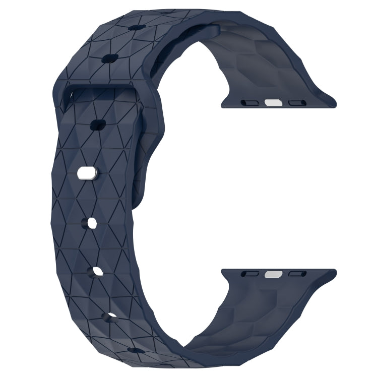 Football Texture Silicone Watch Band For Apple Watch 2 38mm(Midnight Blue) - Watch Bands by PMC TechLife | Online Shopping South Africa | PMC TechLife