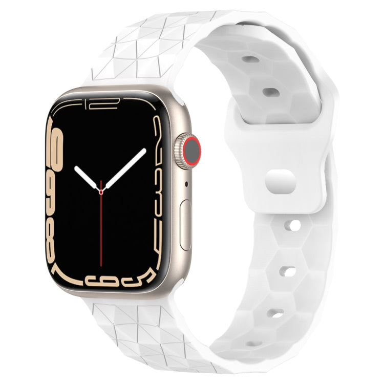 Football Texture Silicone Watch Band For Apple Watch 2 42mm(White) - Watch Bands by PMC TechLife | Online Shopping South Africa | PMC TechLife