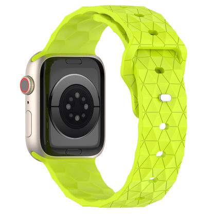 Football Texture Silicone Watch Band For Apple Watch 2 42mm(Limes Green) - Watch Bands by PMC Jewellery | Online Shopping South Africa | PMC Jewellery