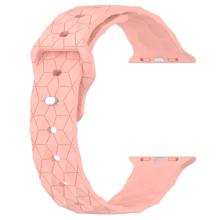 Football Texture Silicone Watch Band For Apple Watch 42mm(Pink) - Watch Bands by PMC TechLife | Online Shopping South Africa | PMC TechLife