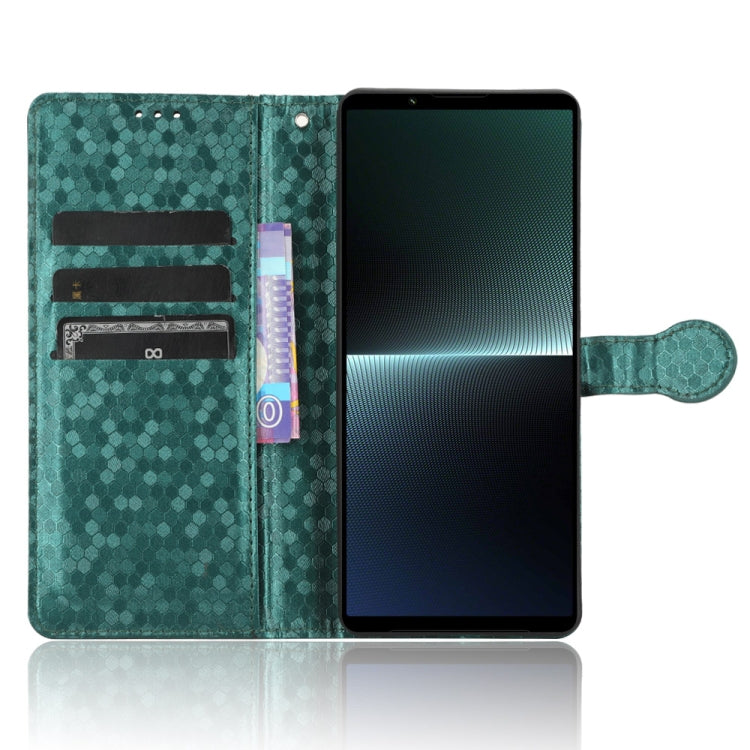 For Sony Xperia 1 V Honeycomb Dot Texture Leather Phone Case(Green) - free shipping - PMC TechLife - Order now!