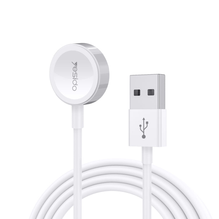 Yesido CA69 For Apple Watch USB Magnetic Charger, Cable Length: 1m(White) - Charger / Holder by Yesido | Online Shopping South Africa | PMC Jewellery