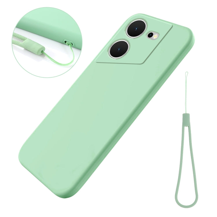 For Tecno Pova 5 Pure Color Liquid Silicone Shockproof Phone Case(Green) - Tecno Cases by PMC Jewellery | Online Shopping South Africa | PMC Jewellery