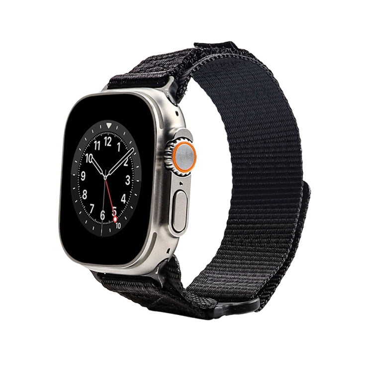 Nylon Two Section Watch Band For Apple Watch 5 40mm(Black) - Watch Bands by PMC TechLife | Online Shopping South Africa | PMC TechLife