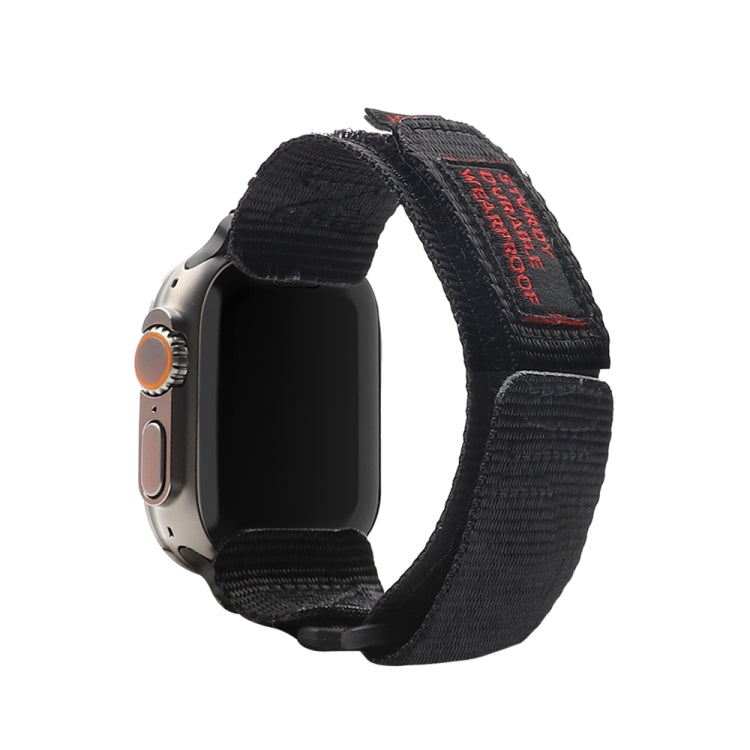 Nylon Two Section Watch Band For Apple Watch 3 42mm(Black) - Watch Bands by PMC TechLife | Online Shopping South Africa | PMC TechLife