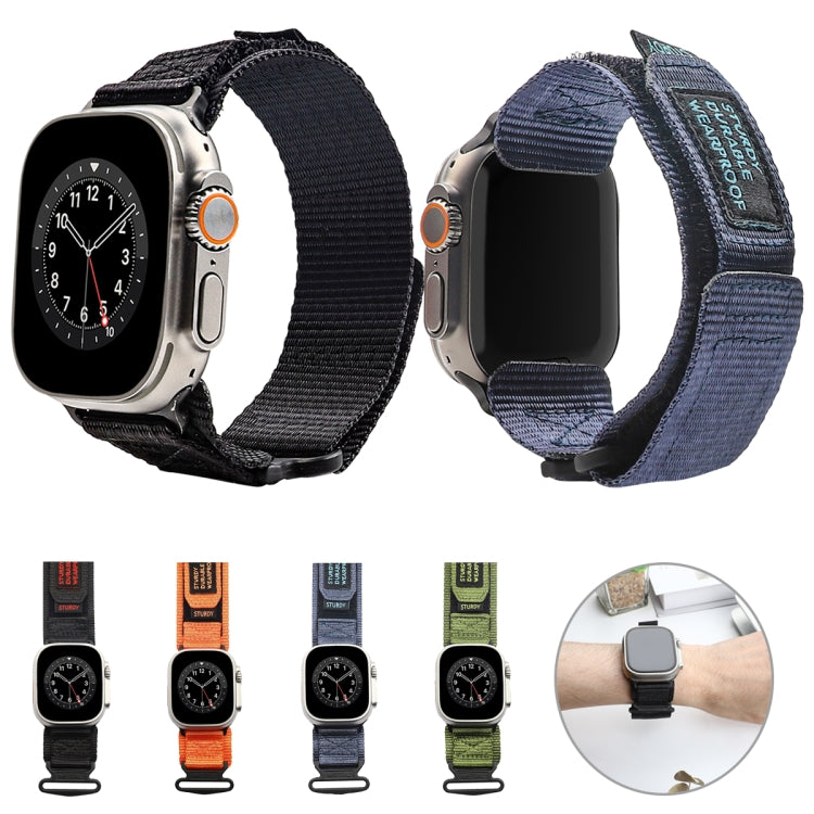 Nylon Two Section Watch Band For Apple Watch 6 40mm(Orange) - Watch Bands by PMC TechLife | Online Shopping South Africa | PMC TechLife