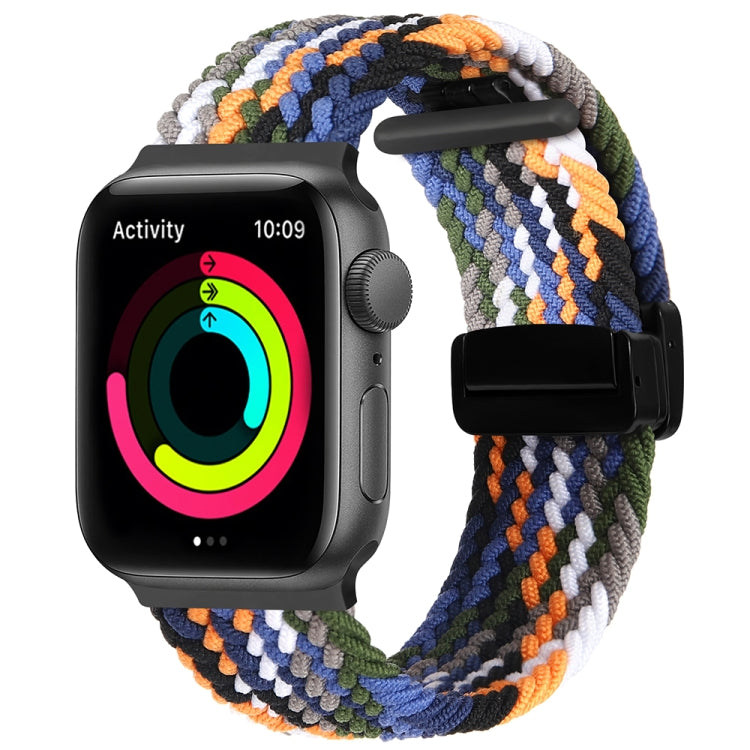 Magnetic Fold Clasp Woven Watch Band For Apple Watch 38mm(Denim Color) - Watch Bands by PMC TechLife | Online Shopping South Africa | PMC TechLife