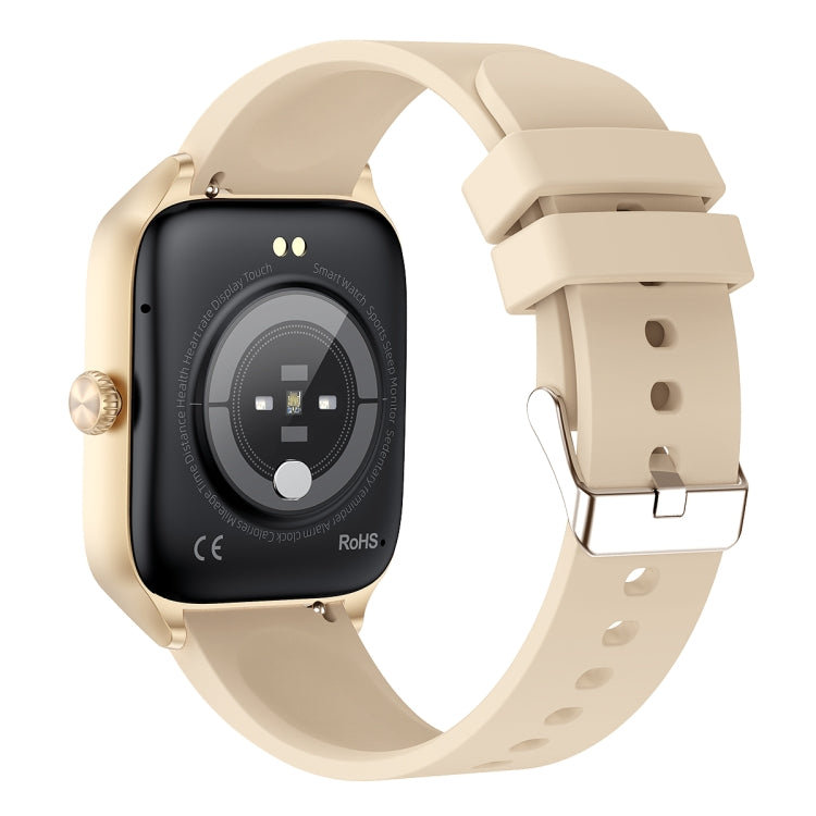 T19 Pro 1.96 inch IP67 Waterproof Silicone Band Smart Watch, Supports Dual-mode Bluetooth Call / Heart Rate Monitoring(Gold) - Smart Watches by PMC Jewellery | Online Shopping South Africa | PMC Jewellery