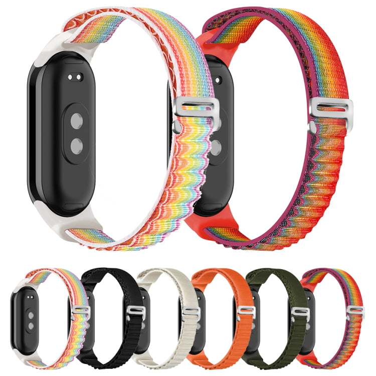For Xiaomi Mi Band 8 Loop Nylon Watch Band(Balck) - Watch Bands by PMC TechLife | Online Shopping South Africa | PMC TechLife