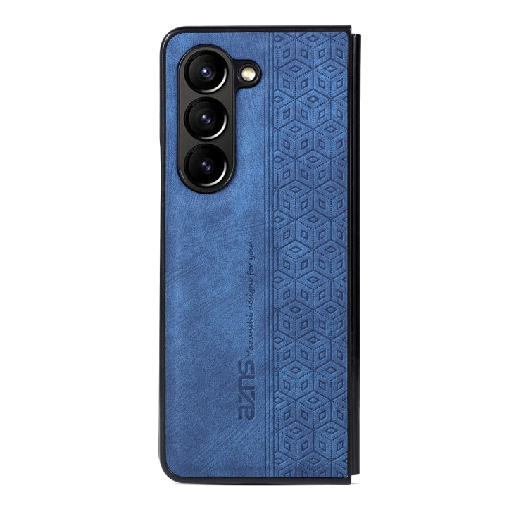 For Samsung Galaxy Z Fold5 AZNS 3D Embossed Skin Feel Phone Case(Blue) - Galaxy Z Fold5 Cases by AZNS | Online Shopping South Africa | PMC TechLife | Buy Now Pay Later Mobicred