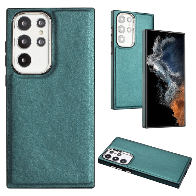 For Samsung Galaxy S23 Ultra Leather Texture Full Coverage Phone Case(Green) - free shipping - PMC TechLife - Order now!