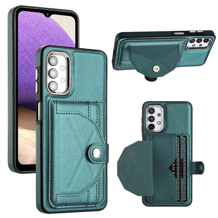 For Samsung Galaxy A32 5G Shockproof Leather Phone Case with Card Holder(Green) - free shipping - PMC TechLife - Order now!
