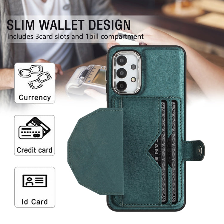 For Samsung Galaxy A32 5G Shockproof Leather Phone Case with Card Holder(Green) - free shipping - PMC TechLife - Order now!