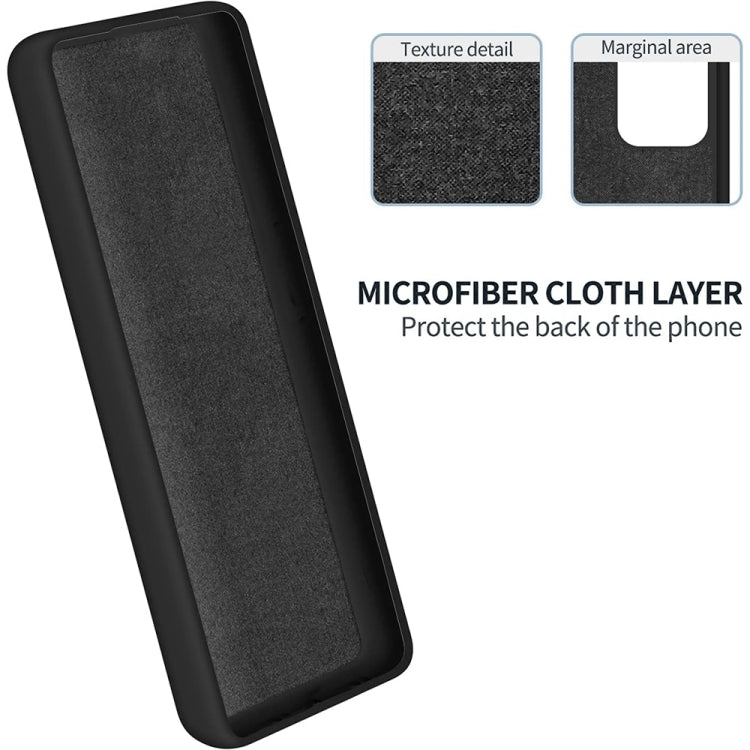 For Motorola Edge 40 5G Pure Color Liquid Silicone Shockproof Phone Case(Black) - Motorola Cases by PMC TechLife | Online Shopping South Africa | PMC TechLife | Buy Now Pay Later Mobicred