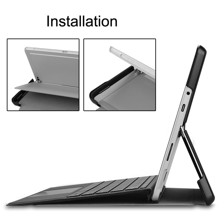 For Microsoft Surface Go 2 / Surface Go Voltage Elastic Texture Horizontal Flip Leather Case with Holder(Grey) - Others by PMC TechLife | Online Shopping South Africa | PMC TechLife | Buy Now Pay Later Mobicred