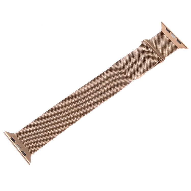 For Apple Watch Ultra 49mm Milanese Metal Magnetic Watch Band(Rose Gold) - Watch Bands by PMC Jewellery | Online Shopping South Africa | PMC Jewellery