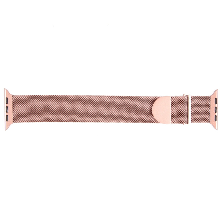 For Apple Watch 8 41mm Milanese Metal Magnetic Watch Band(Pink) - Watch Bands by PMC Jewellery | Online Shopping South Africa | PMC Jewellery