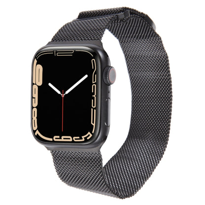 For Apple Watch 8 45mm Milanese Metal Magnetic Watch Band(Black) - Watch Bands by PMC Jewellery | Online Shopping South Africa | PMC Jewellery