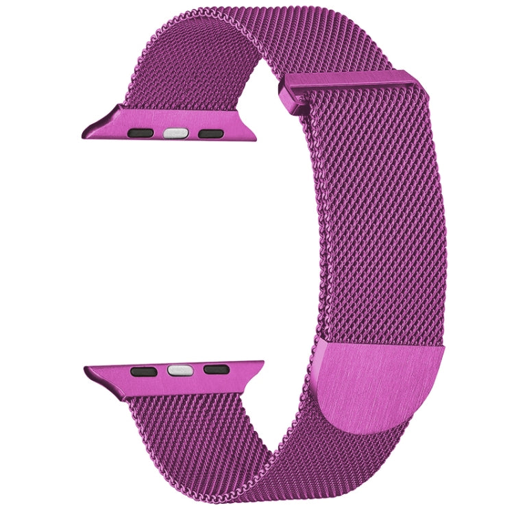 For Apple Watch 8 45mm Milanese Metal Magnetic Watch Band(Purple) - Watch Bands by PMC Jewellery | Online Shopping South Africa | PMC Jewellery