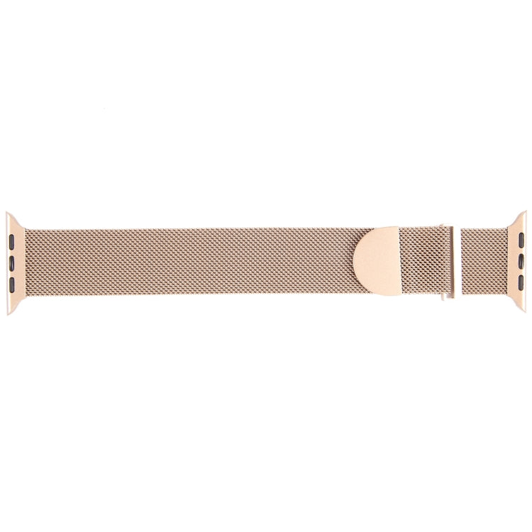 For Apple Watch 8 45mm Milanese Metal Magnetic Watch Band(Retro Gold) - Watch Bands by PMC Jewellery | Online Shopping South Africa | PMC Jewellery