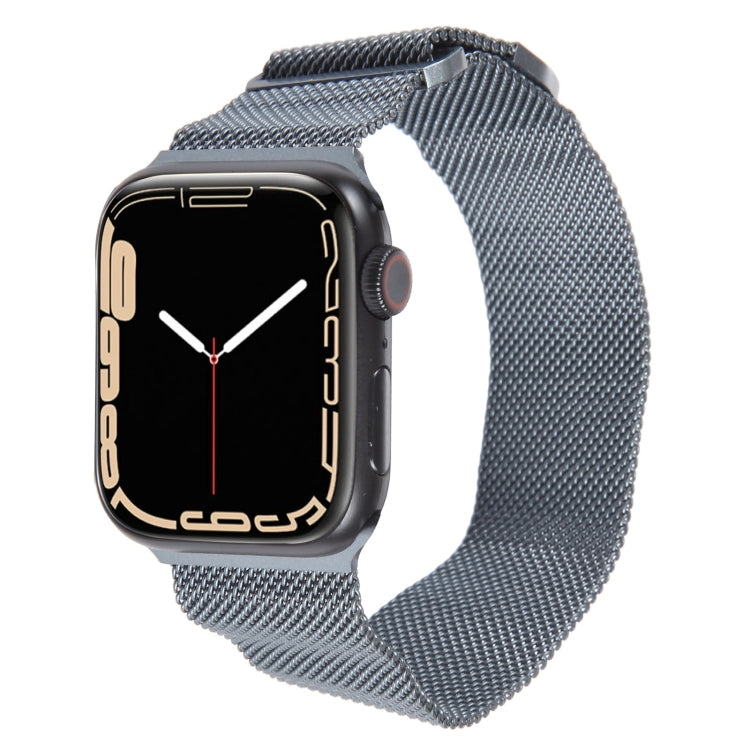 For Apple Watch 7 41mm Milanese Metal Magnetic Watch Band(Space Grey) - Watch Bands by PMC TechLife | Online Shopping South Africa | PMC TechLife
