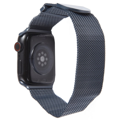 For Apple Watch 7 45mm Milanese Metal Magnetic Watch Band(Midnight Blue) - Watch Bands by PMC Jewellery | Online Shopping South Africa | PMC Jewellery