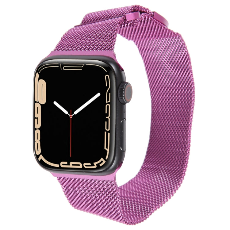 For Apple Watch 6 40mm Milanese Metal Magnetic Watch Band(Purple) - Watch Bands by PMC Jewellery | Online Shopping South Africa | PMC Jewellery