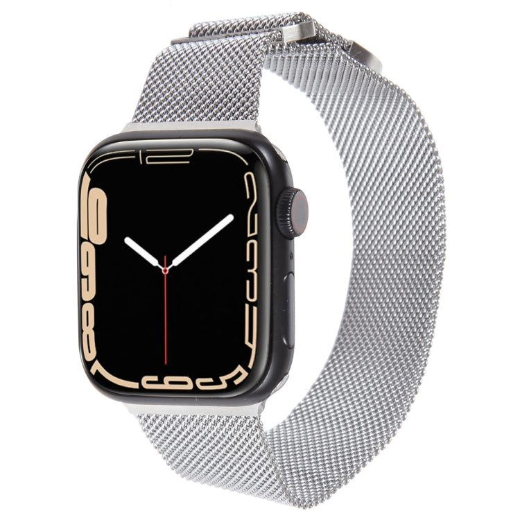 For Apple Watch 4 44mm Milanese Metal Magnetic Watch Band(Silver) - Watch Bands by PMC Jewellery | Online Shopping South Africa | PMC Jewellery