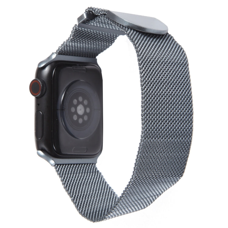 For Apple Watch 4 44mm Milanese Metal Magnetic Watch Band(Space Grey) - Watch Bands by PMC TechLife | Online Shopping South Africa | PMC TechLife