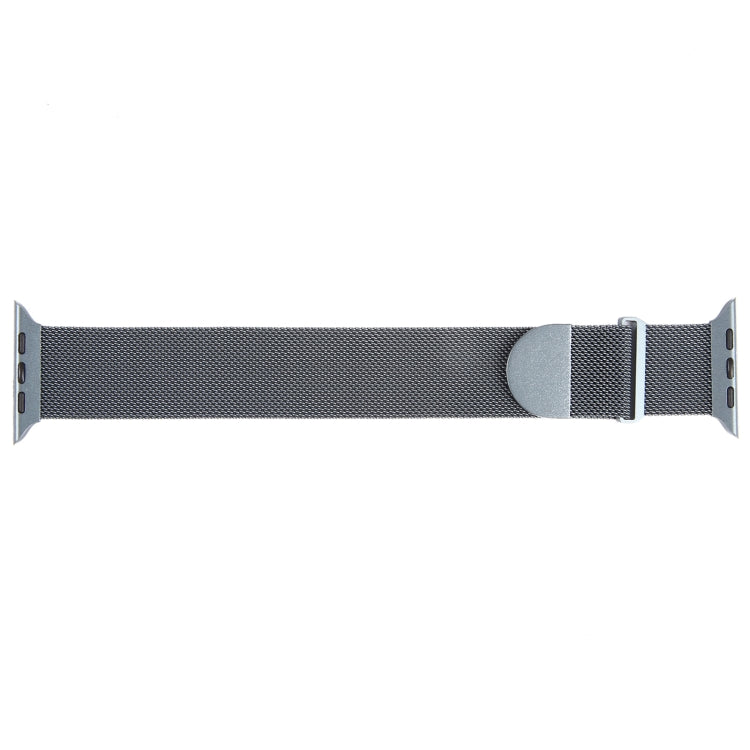 For Apple Watch 3 38mm Milanese Metal Magnetic Watch Band(Space Grey) - Watch Bands by PMC Jewellery | Online Shopping South Africa | PMC Jewellery