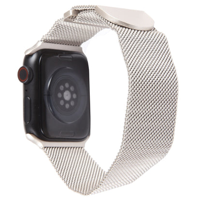 For Apple Watch 2 38mm Milanese Metal Magnetic Watch Band(Starlight) - Watch Bands by PMC Jewellery | Online Shopping South Africa | PMC Jewellery