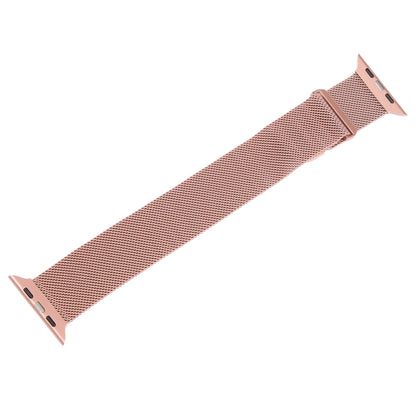 For Apple Watch 2 42mm Milanese Metal Magnetic Watch Band(Pink) - Watch Bands by PMC Jewellery | Online Shopping South Africa | PMC Jewellery