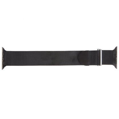 For Apple Watch 42mm Milanese Metal Magnetic Watch Band(Black) - Watch Bands by PMC Jewellery | Online Shopping South Africa | PMC Jewellery