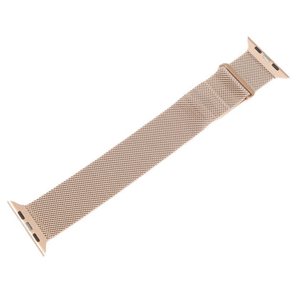 For Apple Watch 42mm Milanese Metal Magnetic Watch Band(Retro Gold) - Watch Bands by PMC Jewellery | Online Shopping South Africa | PMC Jewellery