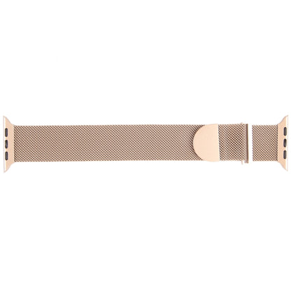 For Apple Watch 42mm Milanese Metal Magnetic Watch Band(Rose Gold) - Watch Bands by PMC Jewellery | Online Shopping South Africa | PMC Jewellery