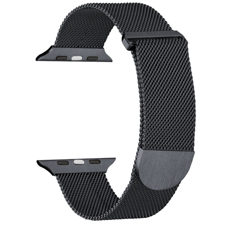 For Apple Watch 38mm Milanese Metal Magnetic Watch Band(Gunmetal) - Watch Bands by PMC Jewellery | Online Shopping South Africa | PMC Jewellery