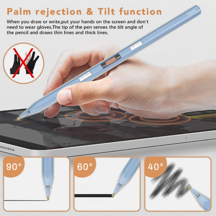 P10s Transparent Case Wireless Charging Stylus Pen for iPad 2018 or Later(White) - Stylus Pen by PMC TechLife | Online Shopping South Africa | PMC TechLife