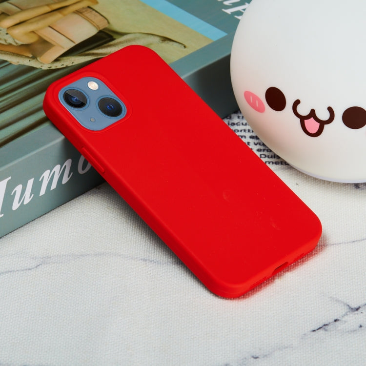 For iPhone 15 Solid Color Silicone Phone Case(Red) - iPhone 15 Cases by PMC Jewellery | Online Shopping South Africa | PMC Jewellery