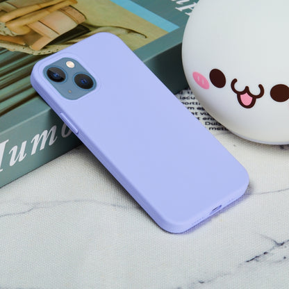 For iPhone 15 Plus Solid Color Silicone Phone Case(Purple) - iPhone 15 Plus Cases by PMC Jewellery | Online Shopping South Africa | PMC Jewellery