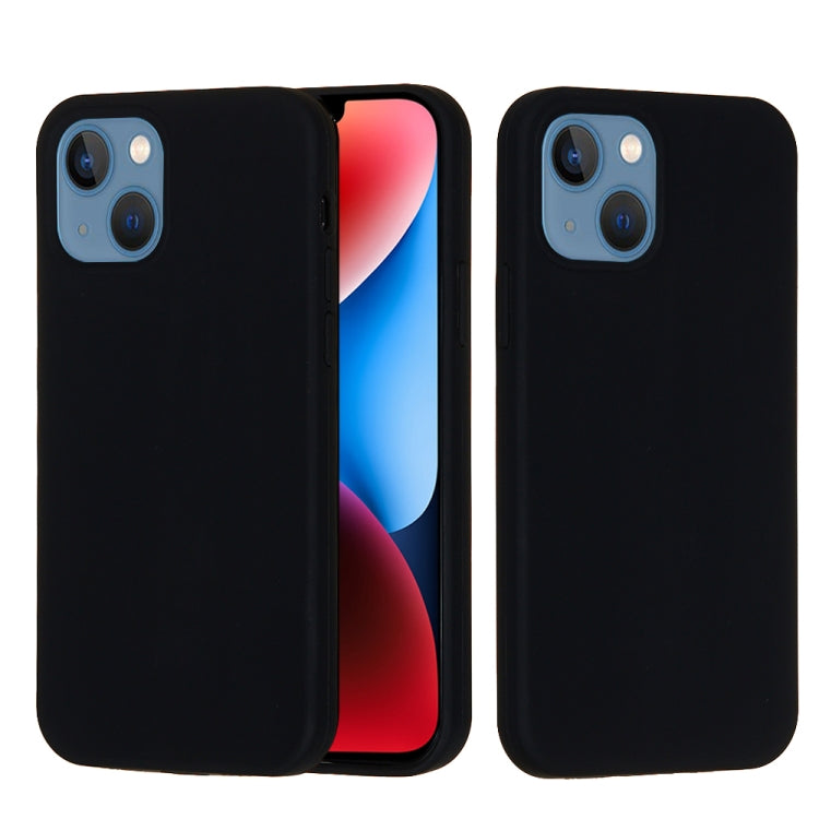 For iPhone 15 Plus Solid Color Silicone Phone Case(Black) - iPhone 15 Plus Cases by PMC Jewellery | Online Shopping South Africa | PMC Jewellery