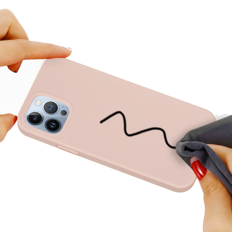 For iPhone 15 Pro Max Solid Color Silicone Phone Case(Sand Pink) - iPhone 15 Pro Max Cases by PMC TechLife | Online Shopping South Africa | PMC TechLife