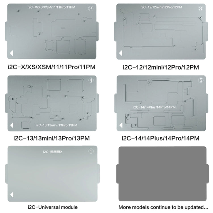 i2C T20 Intelligent Motherboard Middle Layered Heating Platform For iPhone X-13 Series, Plug:US - Repair Platform by PMC Jewellery | Online Shopping South Africa | PMC Jewellery