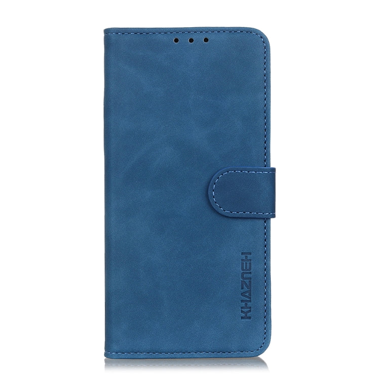 For iPhone 15 Plus KHAZNEH Retro Texture Leather Phone Case(Blue) - iPhone 15 Plus Cases by PMC TechLife | Online Shopping South Africa | PMC TechLife | Buy Now Pay Later Mobicred