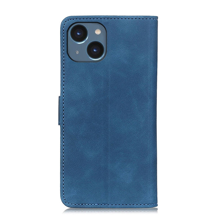 For iPhone 15 Plus KHAZNEH Retro Texture Leather Phone Case(Blue) - iPhone 15 Plus Cases by PMC TechLife | Online Shopping South Africa | PMC TechLife | Buy Now Pay Later Mobicred