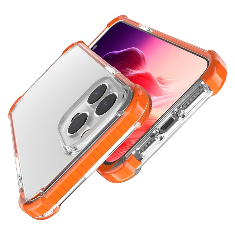 For iPhone 15 Pro Max Four-corner Shockproof TPU + Acrylic Phone Case(Orange) - iPhone 15 Pro Max Cases by PMC TechLife | Online Shopping South Africa | PMC TechLife