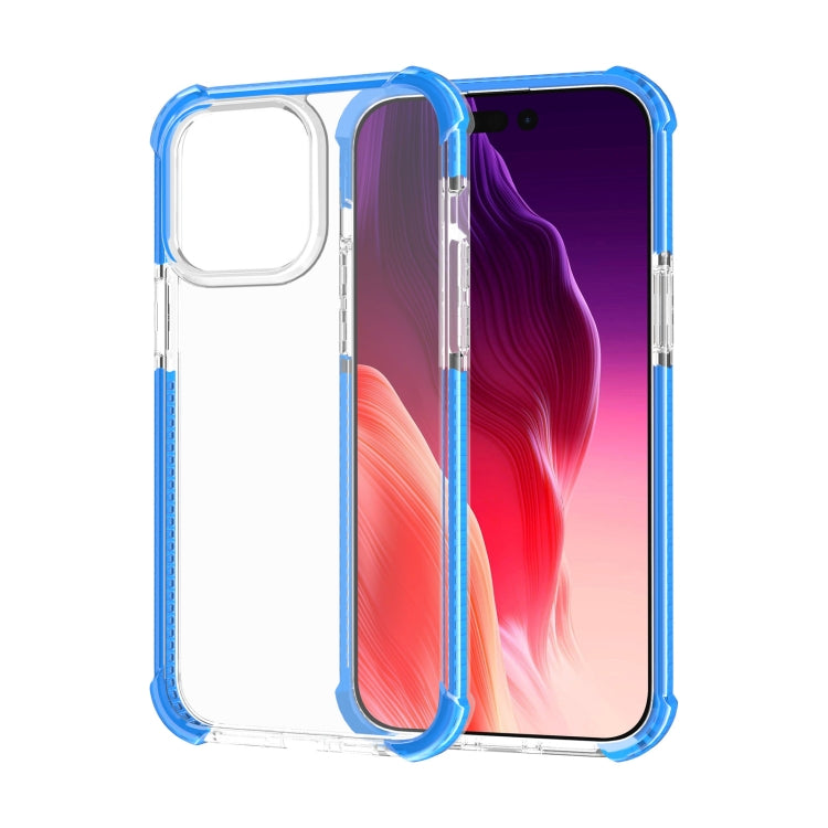 For iPhone 15 Pro Max Four-corner Shockproof TPU + Acrylic Phone Case(Blue) - iPhone 15 Pro Max Cases by PMC Jewellery | Online Shopping South Africa | PMC Jewellery