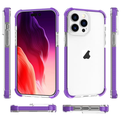 For iPhone 15 Pro Max Four-corner Shockproof TPU + Acrylic Phone Case(Purple) - iPhone 15 Pro Max Cases by PMC Jewellery | Online Shopping South Africa | PMC Jewellery